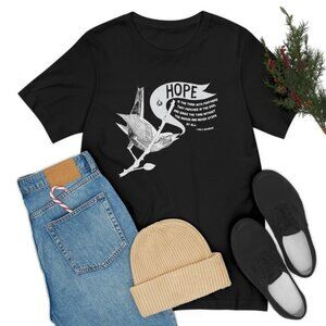 Hope is the thing with feathers Emily Dickinson poem t-shirt